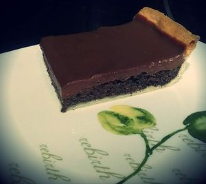 Tarte au pavot et chocolat praliné