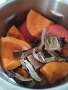 Velouté de potimarron aux cèpes