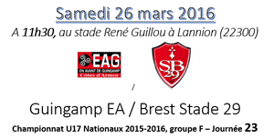 GUINGAMP EA – BREST STADE 29