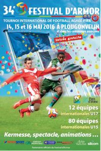 Festival d'Armor : 34ème Tournoi International de Football à Plougonvelin du 14 au 16 mai 2016