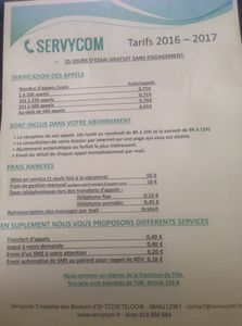 Servycom, nouveau service d'accueil pour les professionnels