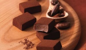 Món Nama chocolate trông thật hấp dẫn