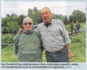 "Nos pères ont été blessés au front"