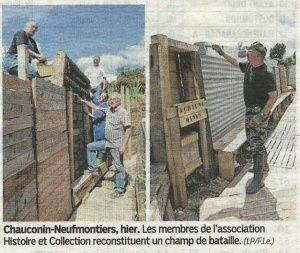 Ils creusent des tranchées en souvenir de la Grande Guerre
