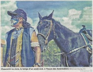 Chauconin invite les cow-boys et les Amérindiens