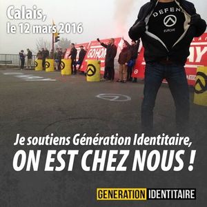 A Calais, les identitaires en mouvement