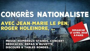Dimanche 17 avril 2016 : Congrès Nationaliste !