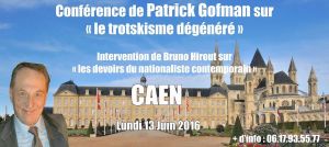 Caen : Le PDF Jeunes/Bretagne y sera le lundi 13 juin invité par le PDF Calvados