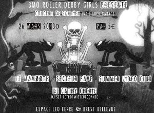 concert de soutien des BMO ROLLER DERBY GIRLS