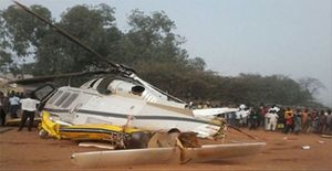 ACCIDENT DE L'HELICOPTERE SURVENU AU STADE DE DJOUGOU LE 26 DECEMBRE 2015