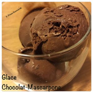Glace au chocolat et mascarpone