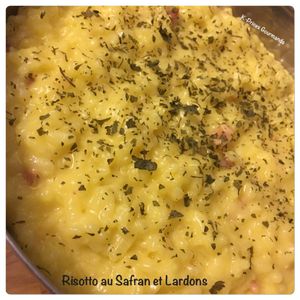 Risotto au Safran et Lardons