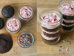 Diabolo-Pêche : Cupcakes en bocaux n°2