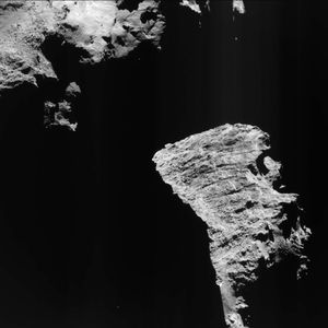 Cette vue saisissante de la comète 67P / Churyumov-Gerasimenko