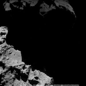 Point de vue de la comète 67P