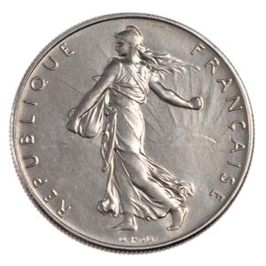 Semeuse sur une pièce d'1 franc