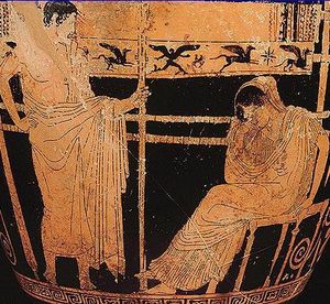 Pénélope à son métier – Vase (440 av. JC)