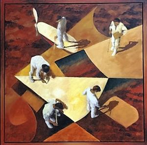 Exposition "En basse altitude", Conseil régional de Bourgogne, 2004.
