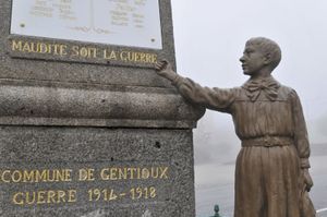mouvement de la Paix 19 : Participation à la cérémonie du 11 novembre à Gentioux