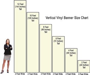 standard banner stand size