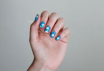 Nail Art Nuages