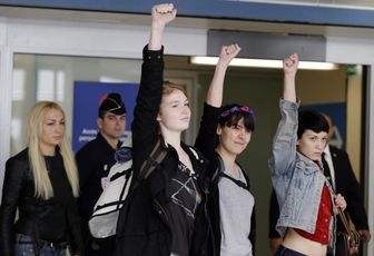 Vue de Tunisie la libération des Femen européennes