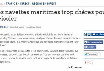 Navettes maritimes - soyons vigilants .....