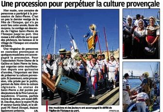Une procession pour perpétuer la culture Provençale