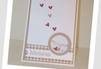 Carte felicitations pour votre mariage