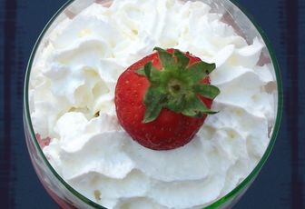Panna cotta à la fraise
