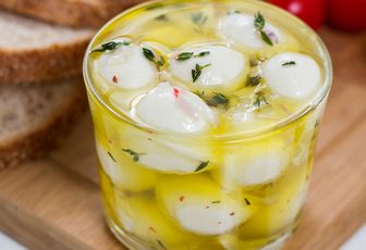 Mozzarella marinée