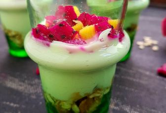 Muesli au yaourt et fruits exotiques