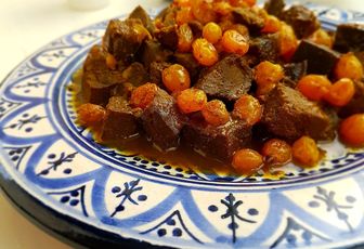 Foie d'agneau aux raisins secs