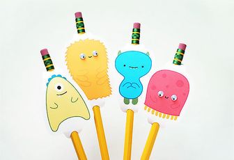 Des crayons monstrueux...