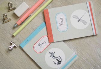 Carnets rétro pour la rentrée {printable}