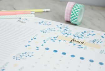 Calendrier de février à imprimer