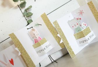 Etiquettes pop-up pour Noël