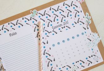 Calendrier de janvier 2017 {printable}