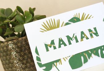 Carte tropicale pour la fête des mères*