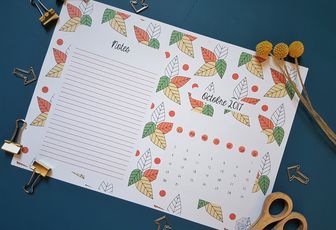 Calendrier d'octobre 2017