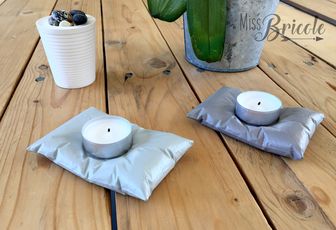 DIY : Des bougeoirs trompe l'oeil