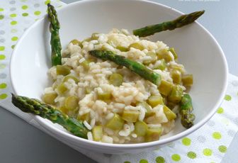 Risotto aux asperges vertes et parmesan
