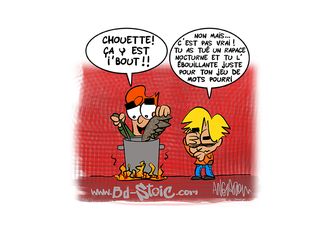Chouette cauchemar en bain - marie