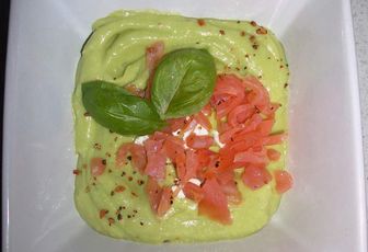 Velouté Avocat-Chèvre-Saumon