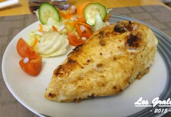 Recette : Poulet à la diable et salade de crudités