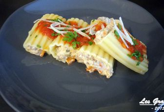 Recette : Pates farcies emincé de canard et ricotta
