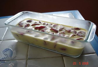 Bavarois aux fraises