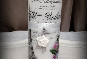 Nouvelles bougies shabby chic
