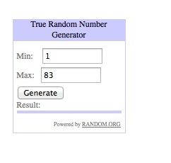 Petit jeu initiales hardanger : résultat du tirage au sort