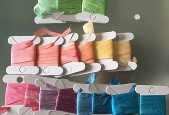 DIY teinture rubans de soie suite